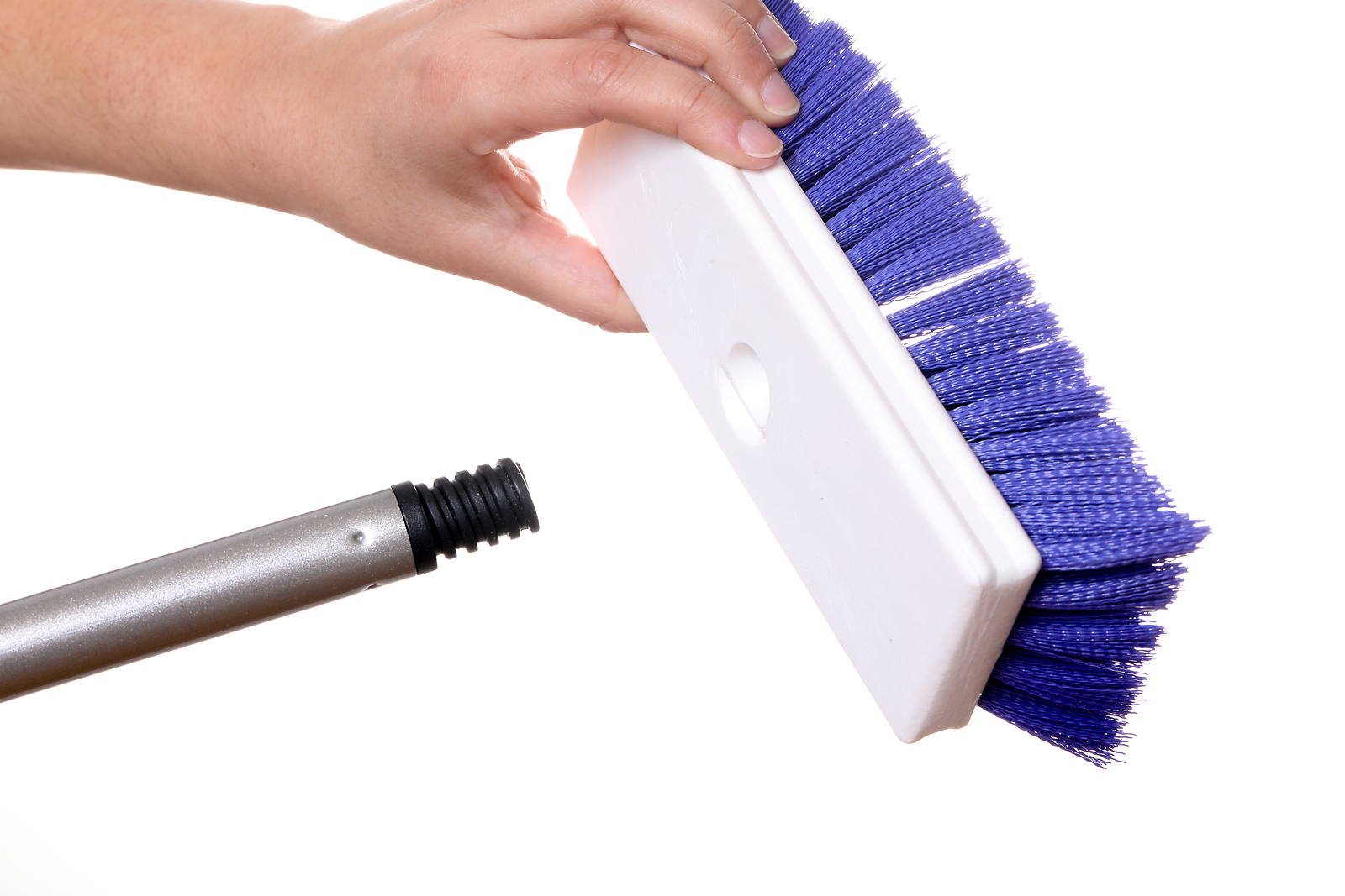 Fuller Brush Adjustable Durable Telescopic 2 Piece Threaded Steel Handle 29-52″