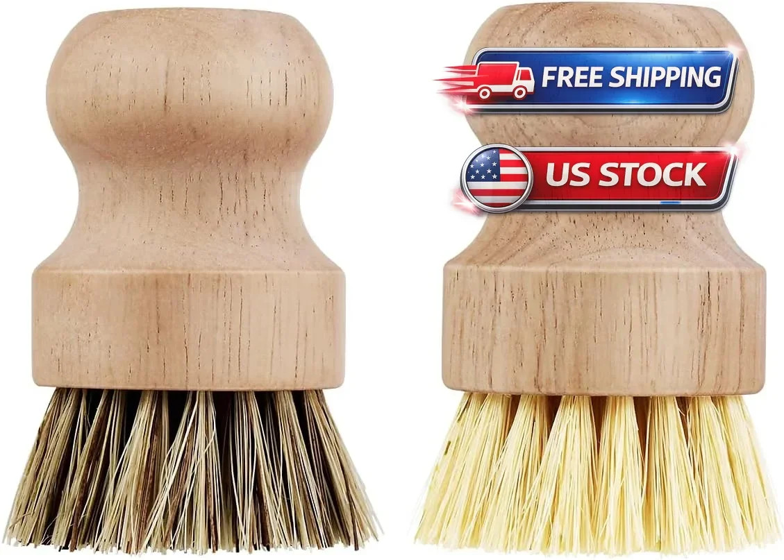 Simply Good Dual Bristle Eco-Friendly Scrub Brush – Two Scrubbing Tools In One