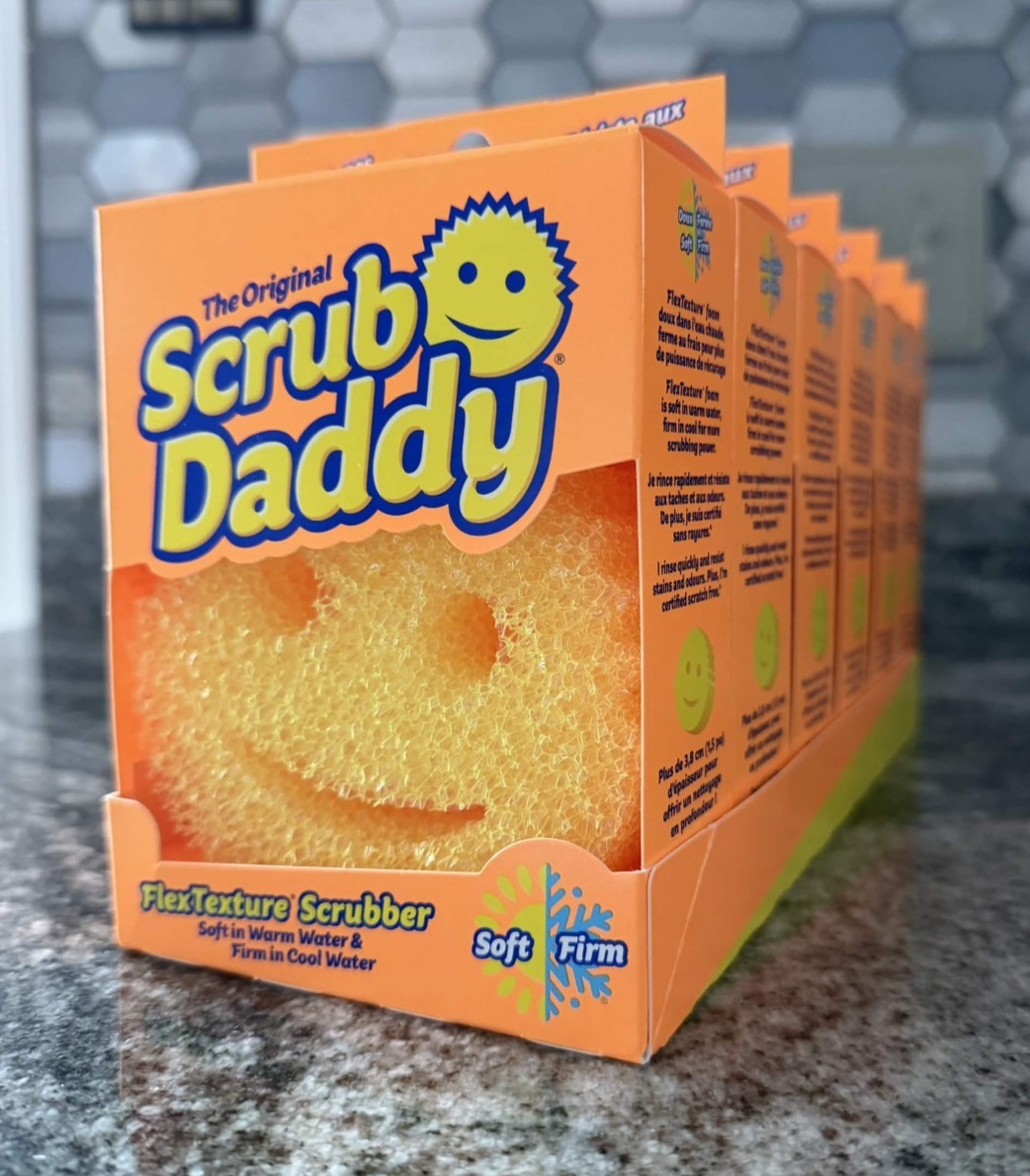 Scrub Daddy Original FlexTexture Sponge 6 Pack Scratch Free Odor Resistant New