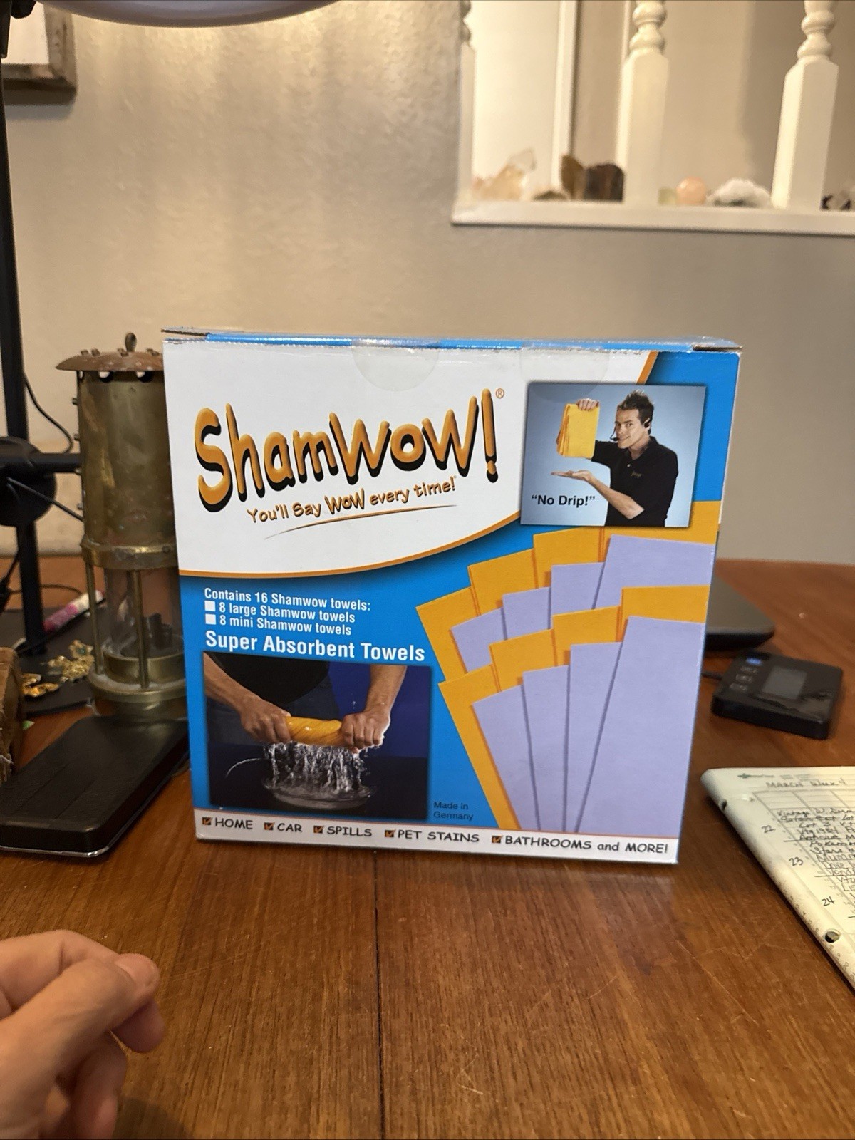 The Original Shamwow Super Absorbant Towels Box 16 8 Large Mini Made In Germany