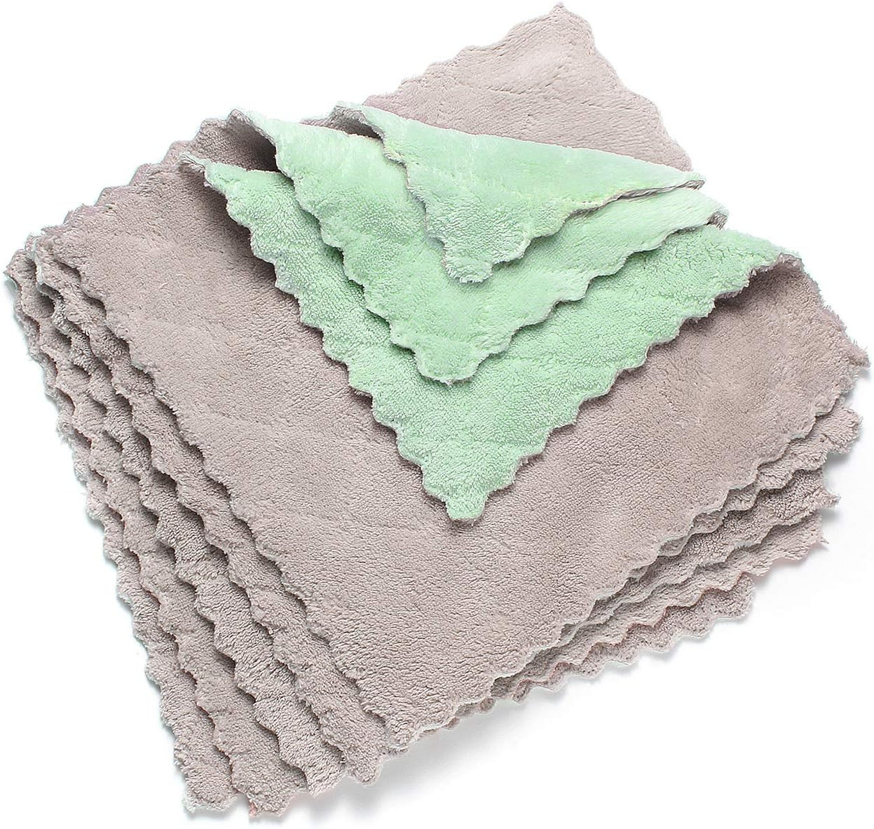 Toallas De Cocina De Limpieza Telas Microfibra Reutilizable Plato Para El Hogar