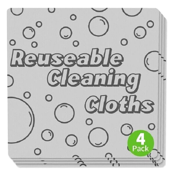 Damp Clean Duster Towel Streakless Cloths Flexible Dusting Towel Magic 4-Pack