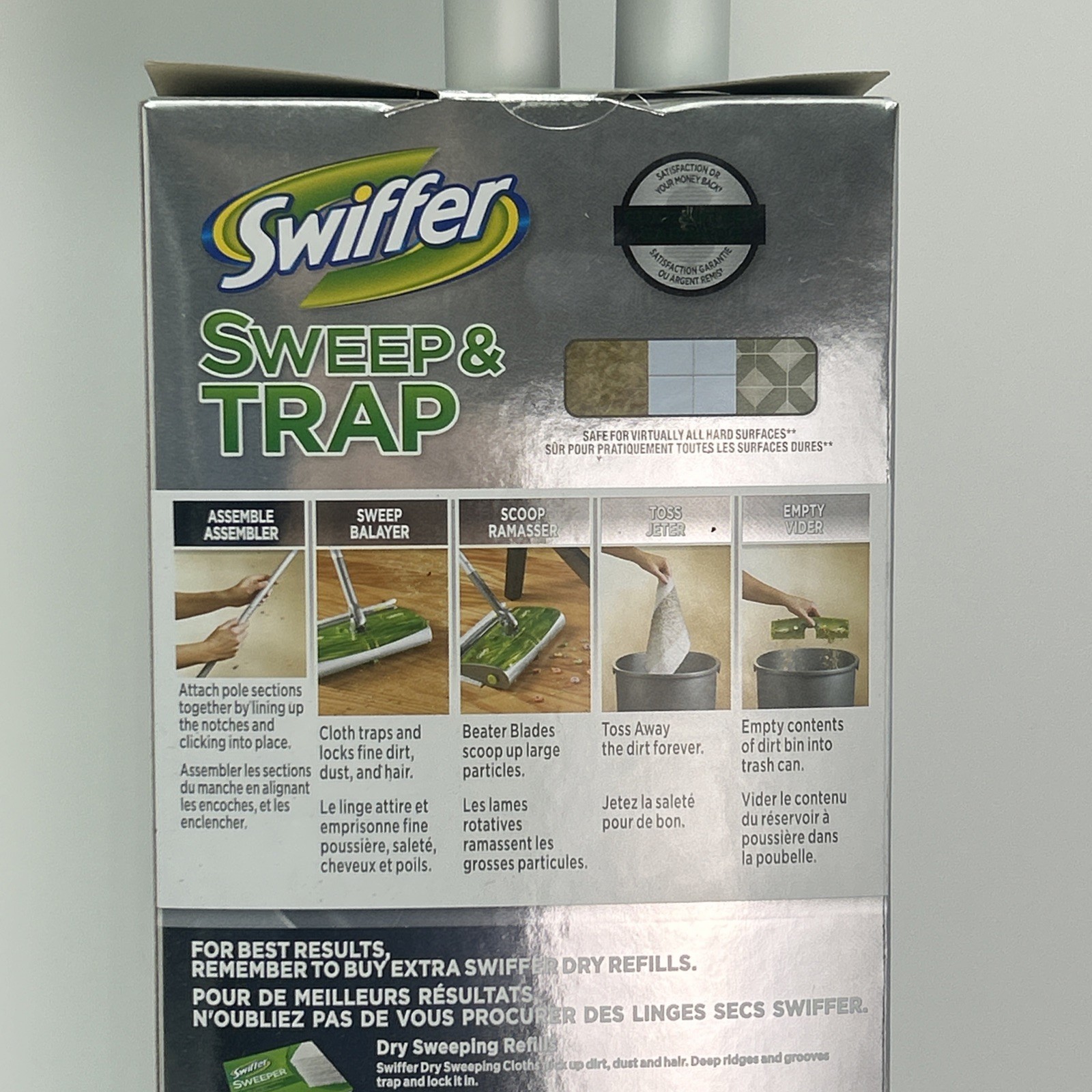 Swiffer Sweep & Trap 2 Dry Cloths Discontinued New In Box