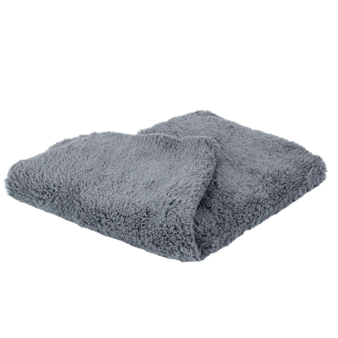 16″ x 24″ Universal 3-Pack Grey Microfiber Towels – 600GSM Edgeless Design – …