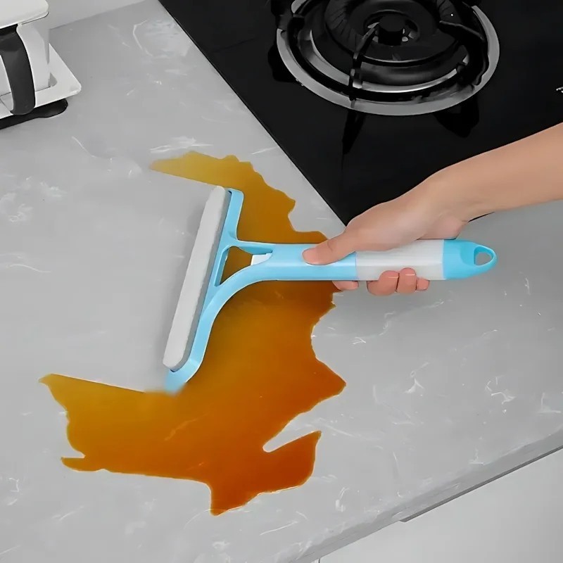 Non-Slip Blue Window Squeegee – Multi-Purpose Wiper for Home Car Glass Cleaning