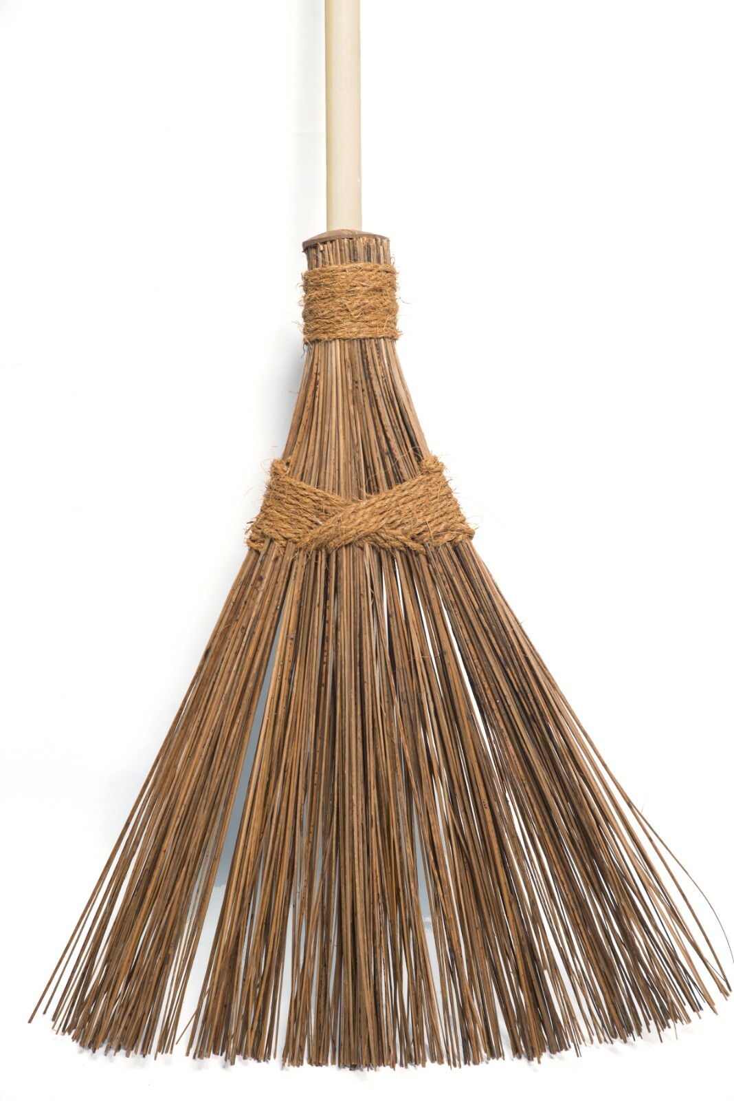Soft Stiff Sweeping Yard Brush Outdoor Garden Cleaning Broom Wooden Handle ikel