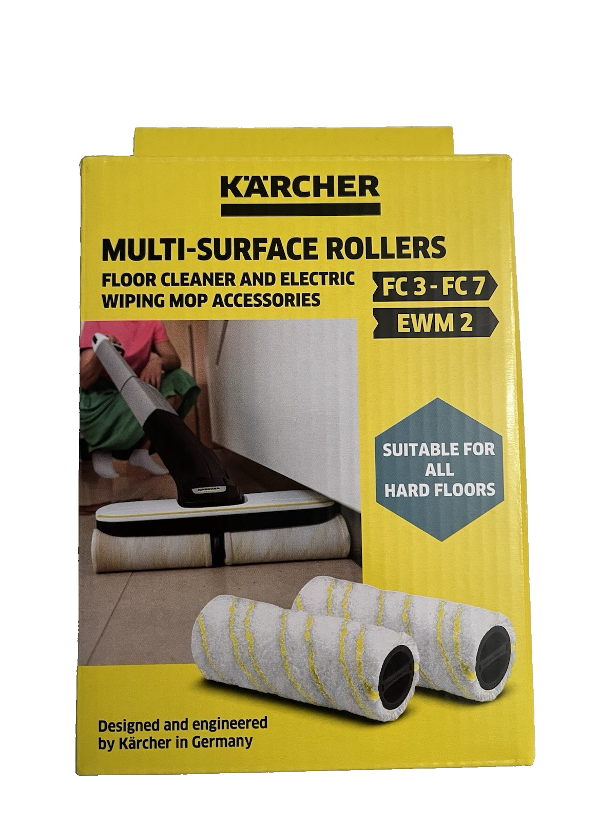 Kคrcher Microfiber Multisurface 2 Pack Roller For Kคrcher Floor Cleaner FC 3-FC7
