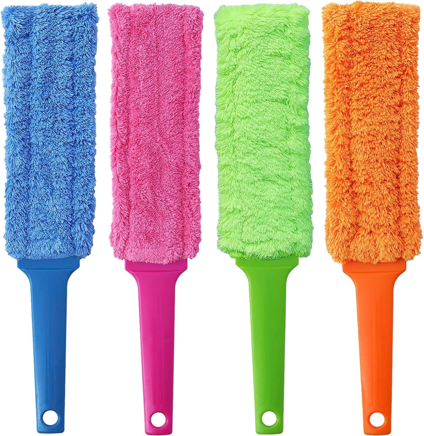 4 Pack 15 inch Reuseable Microfiber Feather Duster Blind Duster Gap Duster