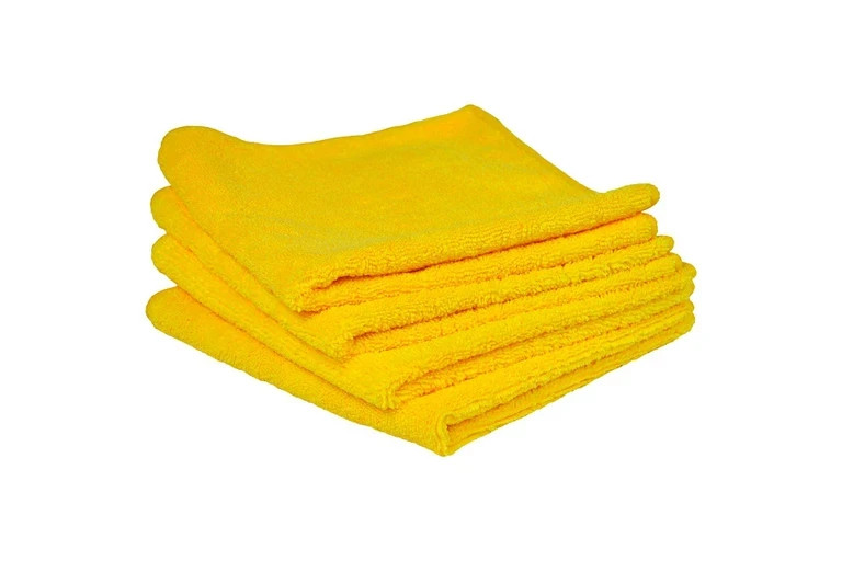 Kirkland Signature Ultra Plush Microfiber Towel, Yellow, 16 in x 16 in, 36-Count