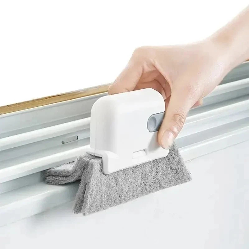 2 Pack Window Cleaning Brush, Multifucation Groove Cleaning Brush for Households