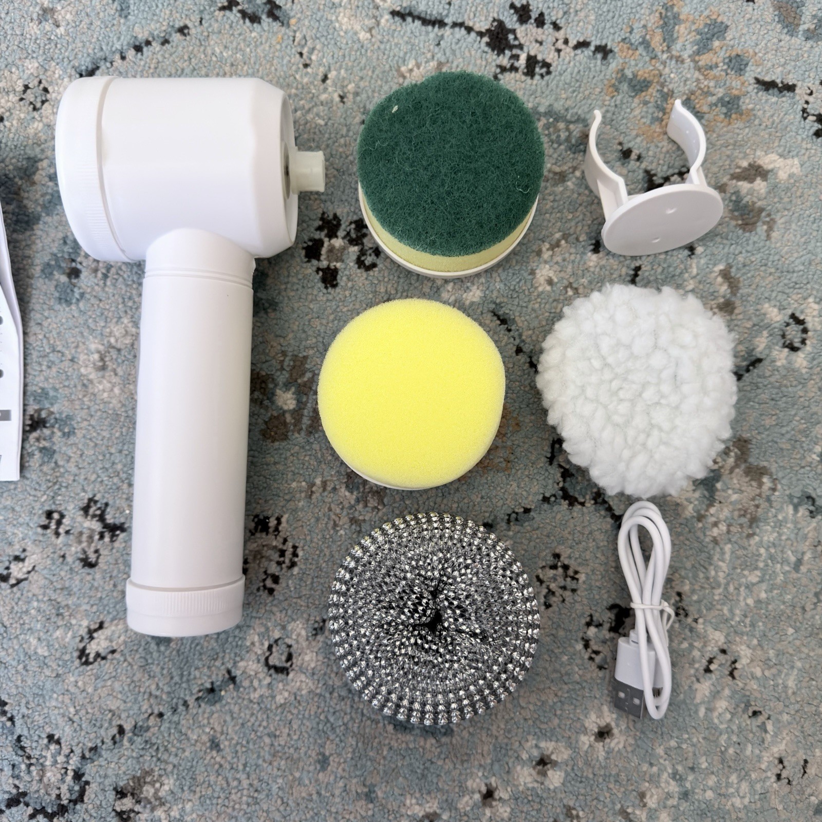 8 In 1 Electric Cleaning Brush (QJS-002), White New