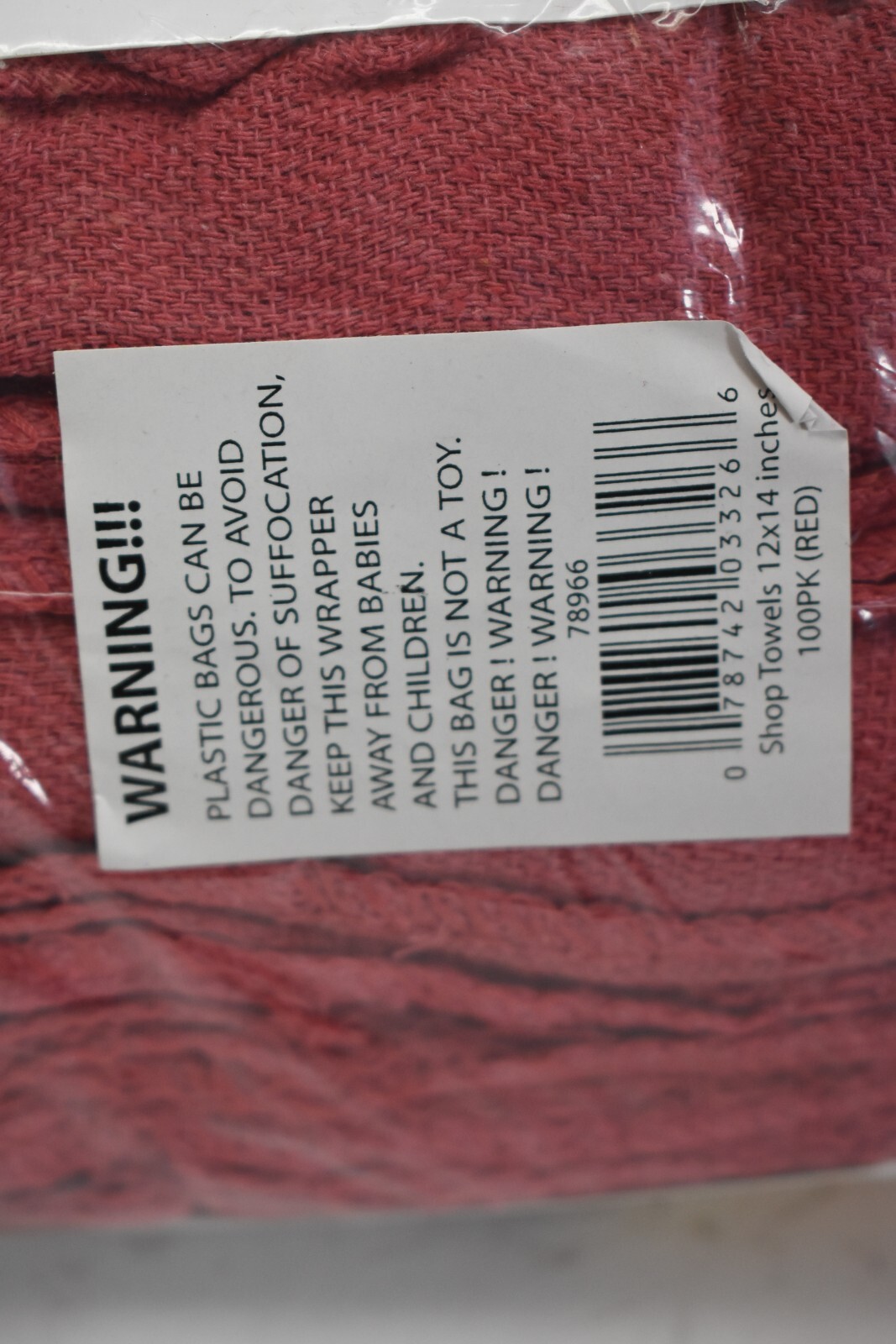 Simpli-Magic 78966 Shop Towel 14″ x 12″ Red Lot of 100 Multi-Purpose Towel