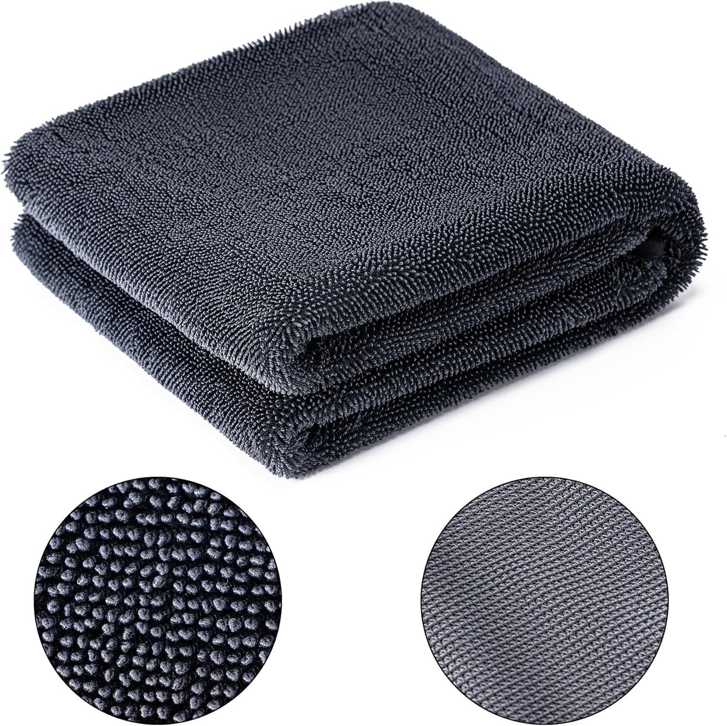 Toalla de secado para auto de microfibra ultra absorbente sin rayas ni manchas