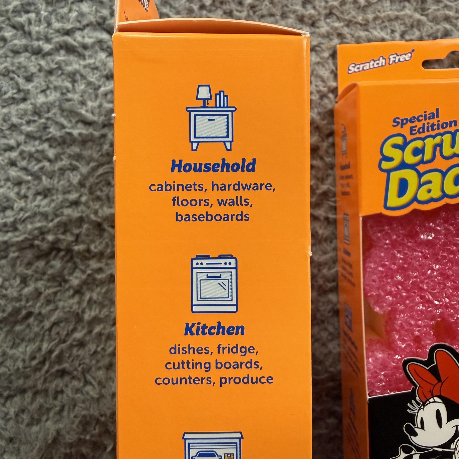 Lot of 2 Scrub Daddy Sponge 2 Pack Pink Disney Mickey Mouse Minnie Special Editi