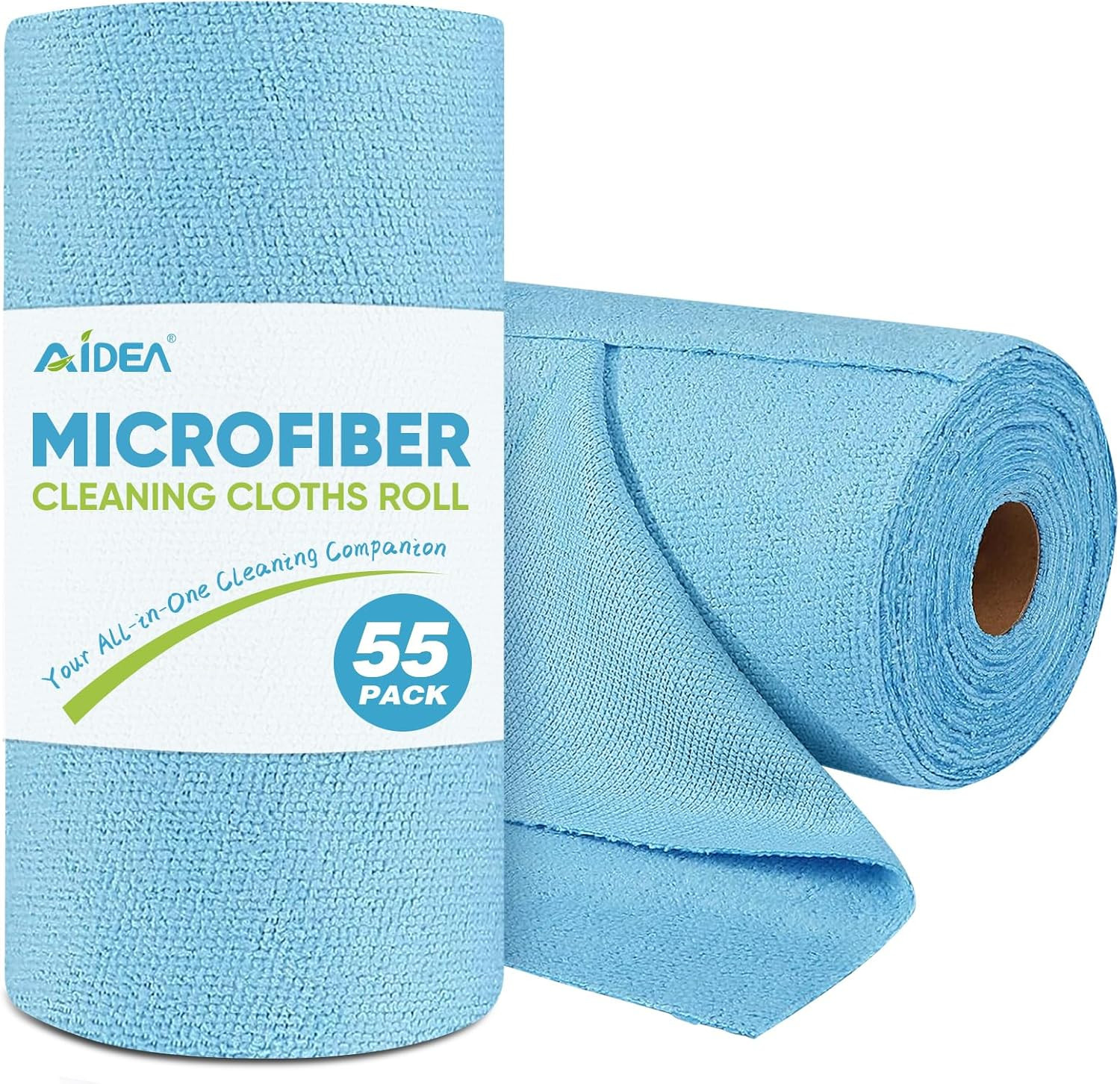 Rollo de trapos microfibra 55 hojas lavables uso automotriz taller hogar cocina