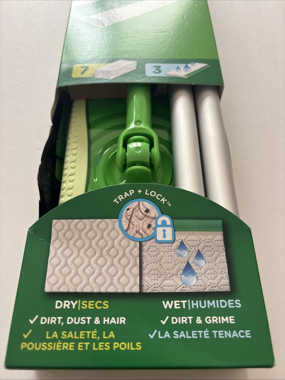 Swiffer Sweep + Mop,Broom & Mop Alternative,Dry & Wet Floor Cleaner,Fresh Scent