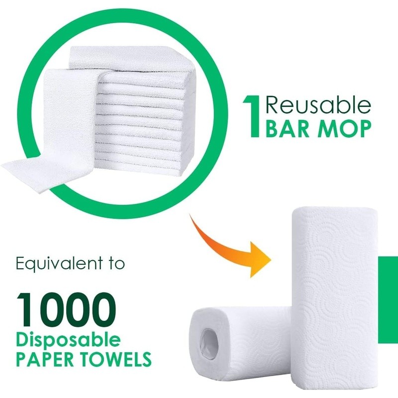 Cotton Cleaning Rags Pack of 60 Highly Absorbent Non Abrasive Terry Cloths New