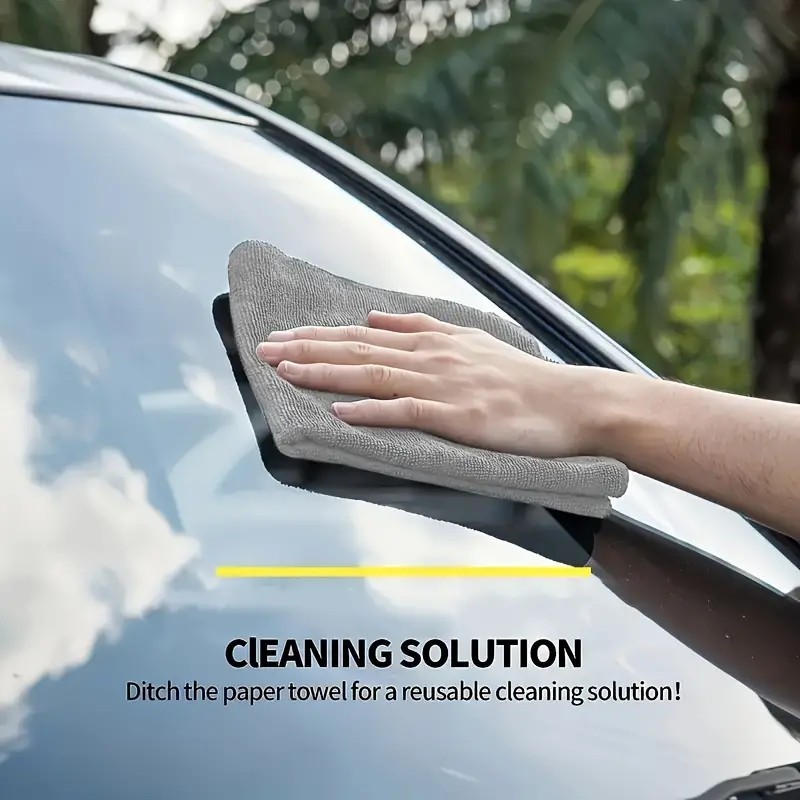 Microfiber Cleaning Cloths Lint Free Soft Car Kitchen Household Towels 1/5/10PCS