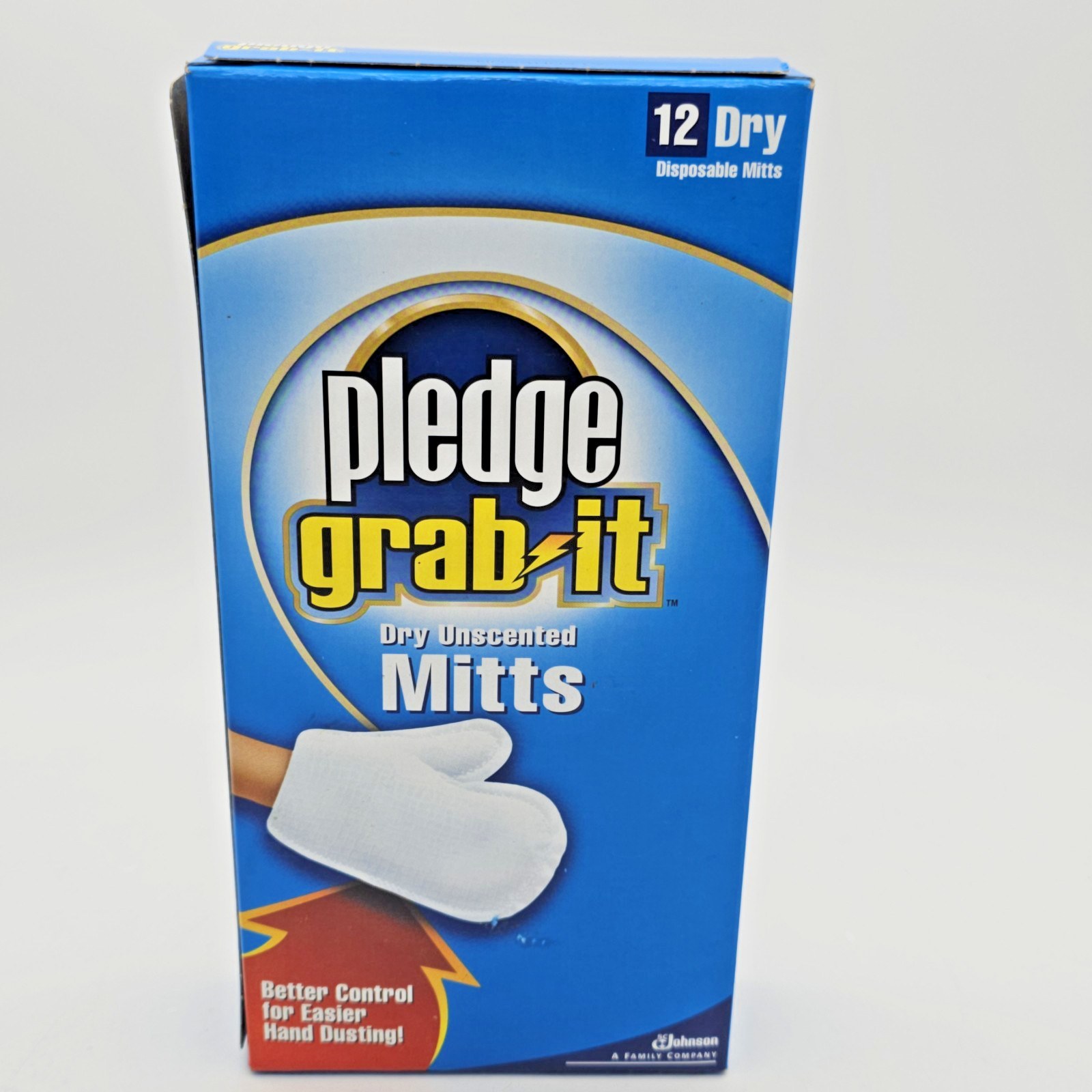 Pledge Grab It Dry Unscented Disposable Hand Dusting Mitts Gloves 5 UNUSED MITTS