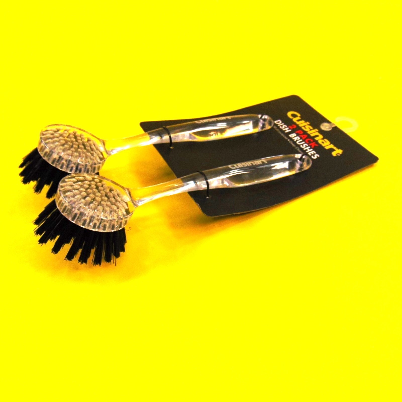 Cuisinart 2 Pack Dish Brushes Multi-Purpose Deep Cleaning Pan Scrub Brush Set