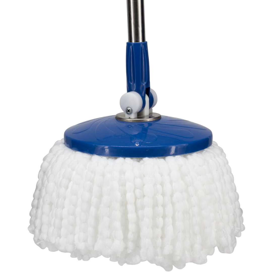 4 Pack 360° Spin Mop Replacement Head, Round Shape Standard Size Microfiber