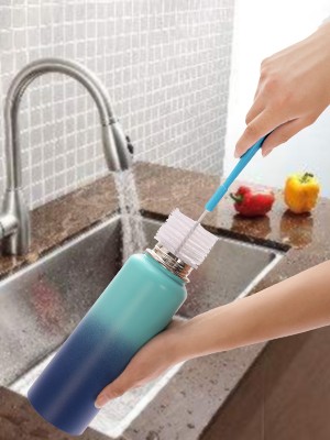 16″ Bottle Brush Cleaner for Water Bottle – Long Handle Bottle Brush for