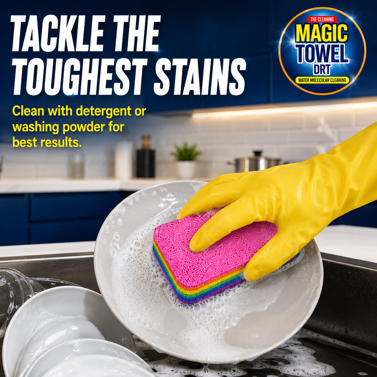 12-Layer Sponge Multi-layer Cleaning magig Towel Sponge Super Absorbent Kitchen