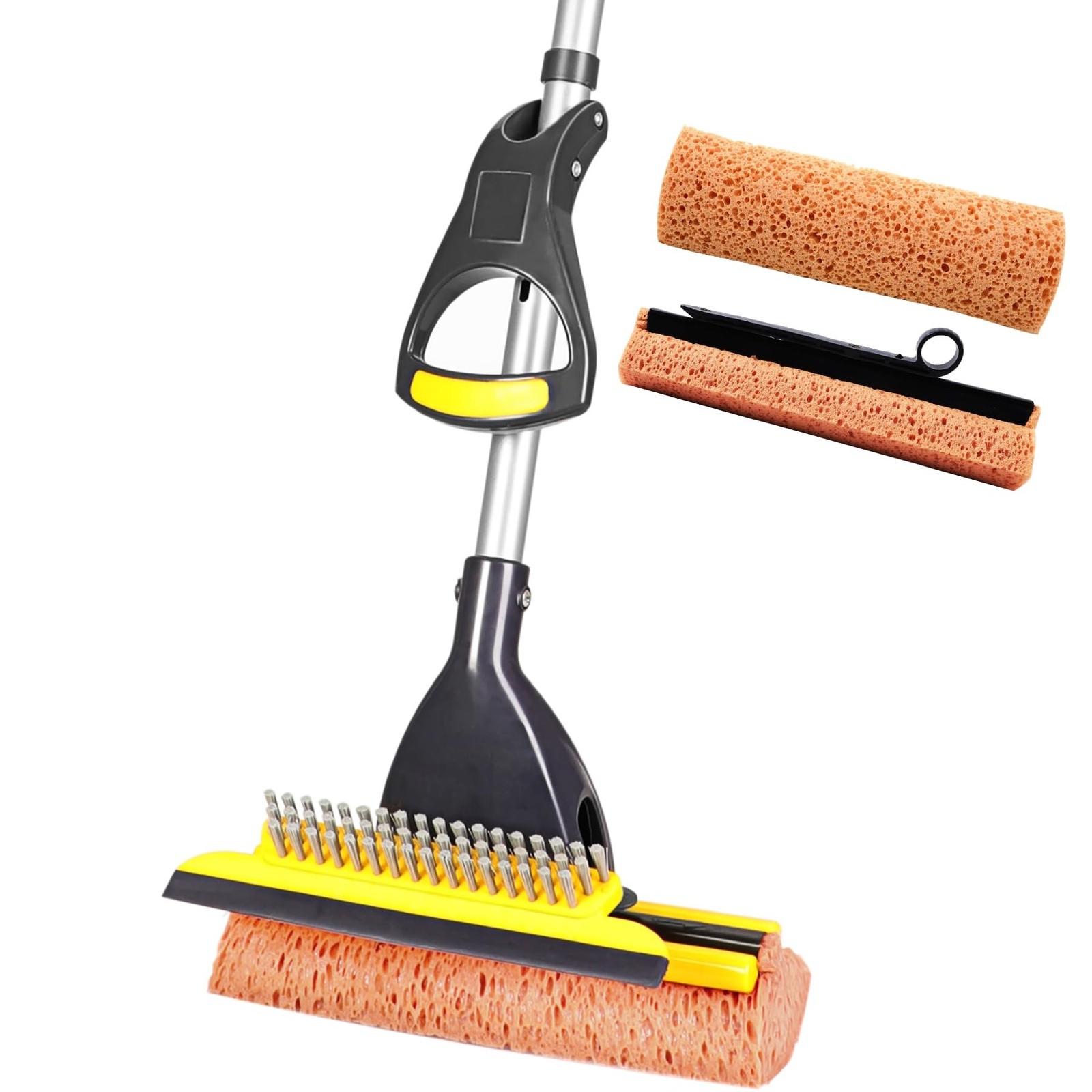 Yocada Sponge Mop Home Commercial Use Tile Floor Bathroom Garage Cleaning Tot…