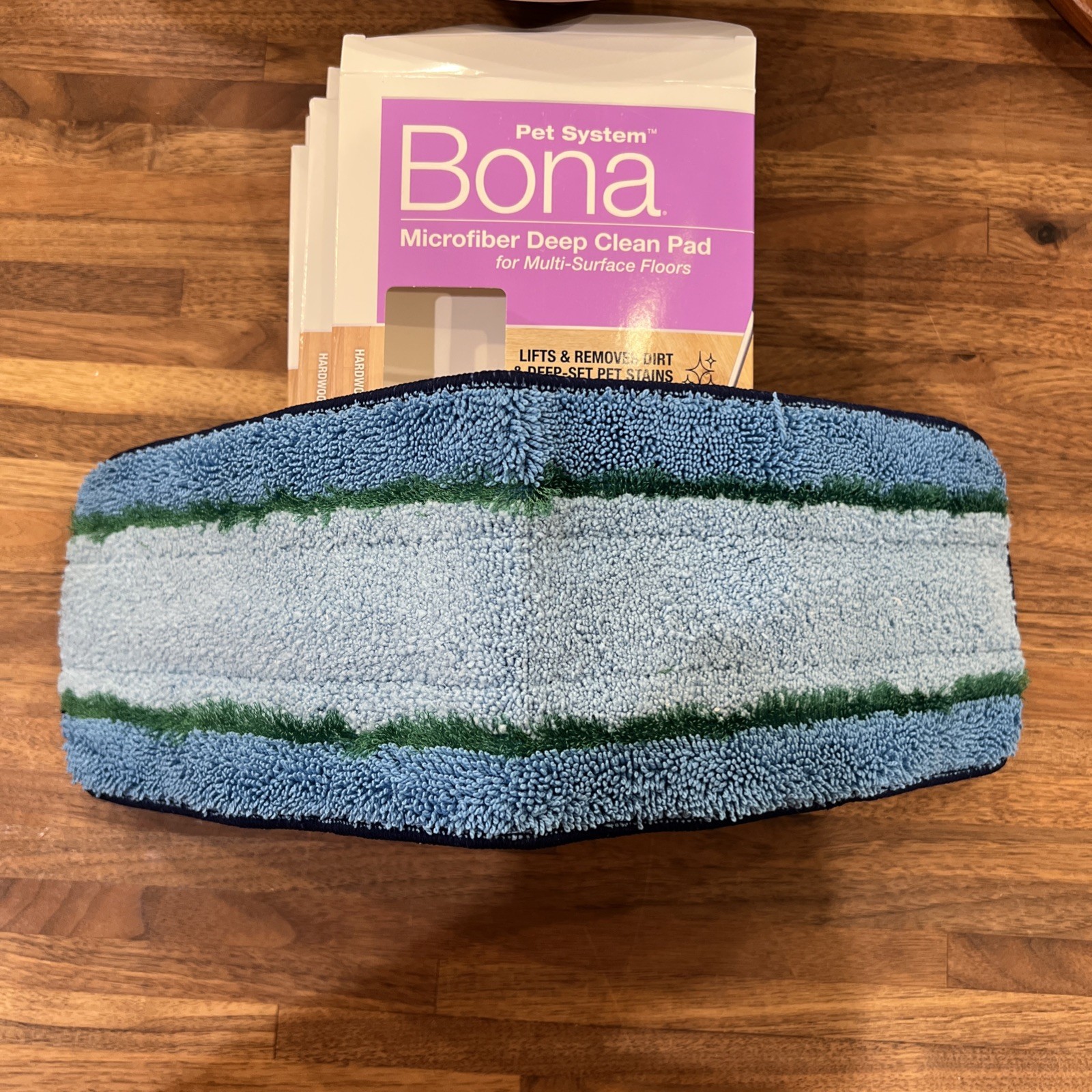 Lot Of 5 BONA Microfiber Cleaning Pad Multi-Surface Floors Reusable Washable