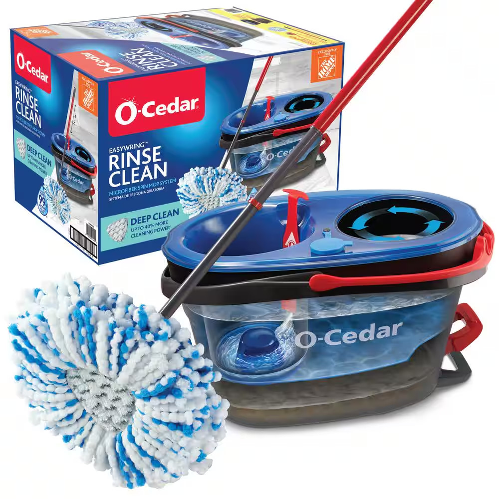 NEW Easy Wring Spin Mop & Bucket System – Deep Clean with Microfiber Efficiency