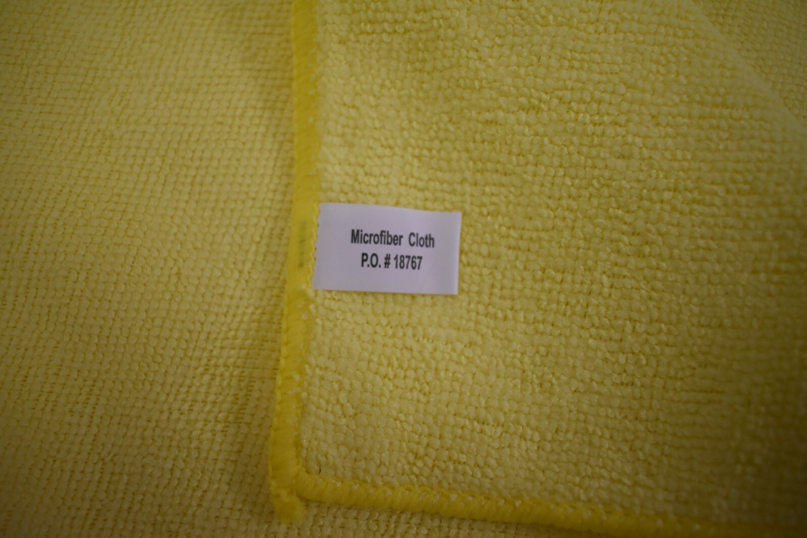 Pack of 10 Microfiber Cloth 40 x 60cm Car Cleaning Towels w/ Stitch Edge Yellow