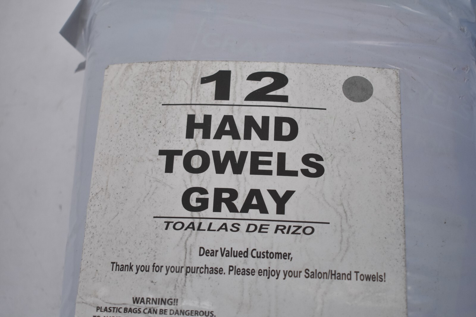 Simpli Magic 12 Pack Hand Towels Gray Absorbent Cloth Bathware 16″ x 27″