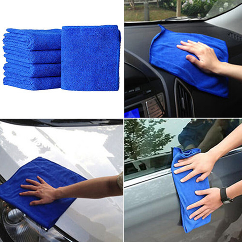 LOT 5~100pcs Car Wash Towel Microfiber Plush Cleaning Drying Car Care Soft Cloth