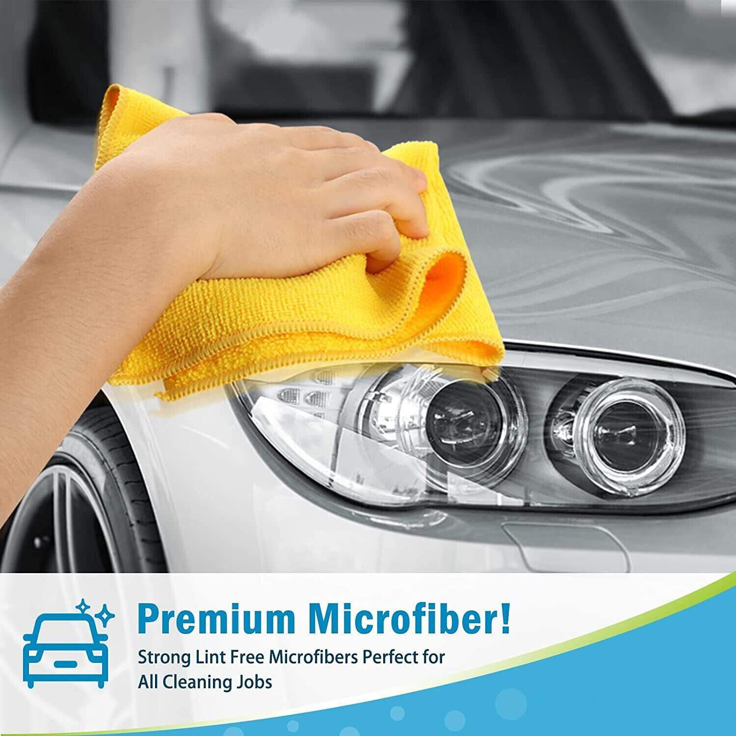 Microfiber Cleaning Cloth Towel Rag Car Polishing No Scratch Detailing Set of 50