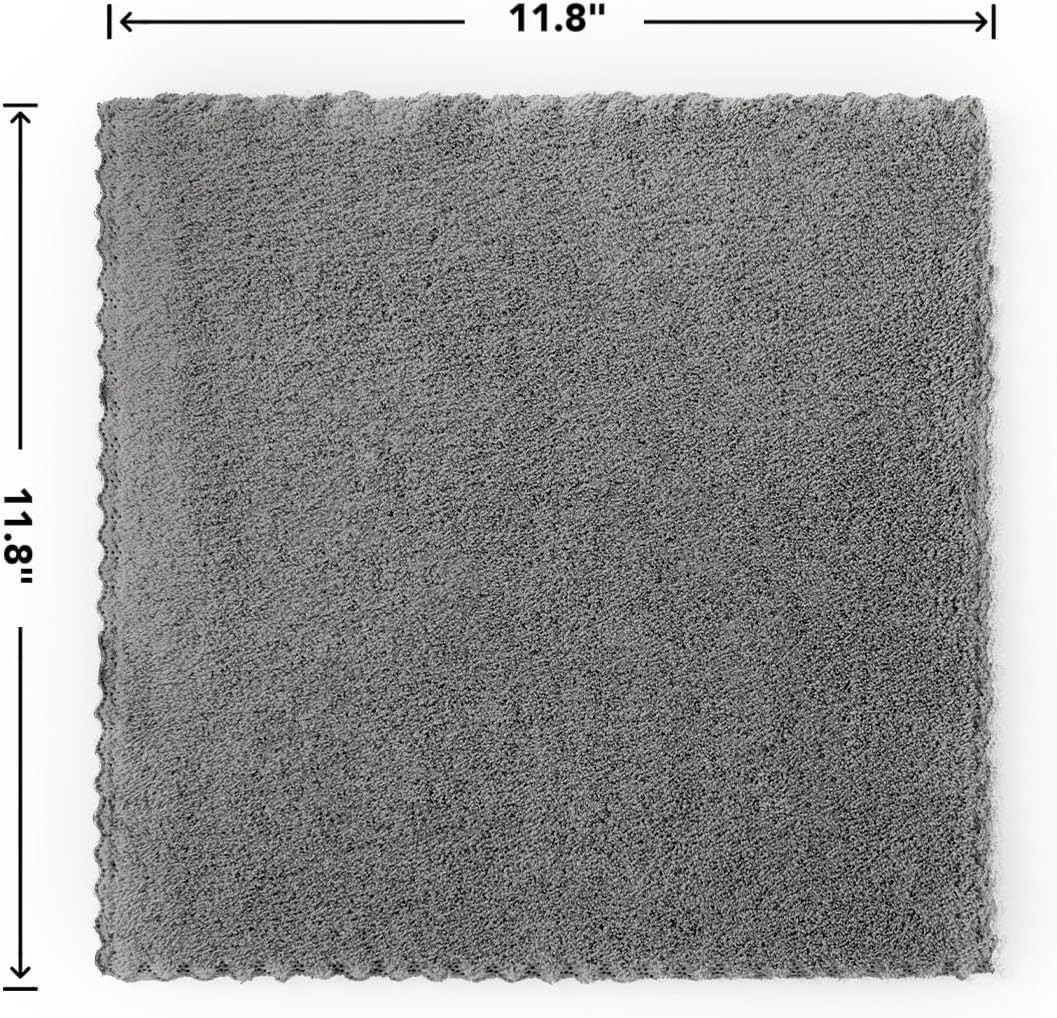 12 Pack Cleaning Cloth,Ultra Soft Absorbent Quick Drying Microfiber Cleaning