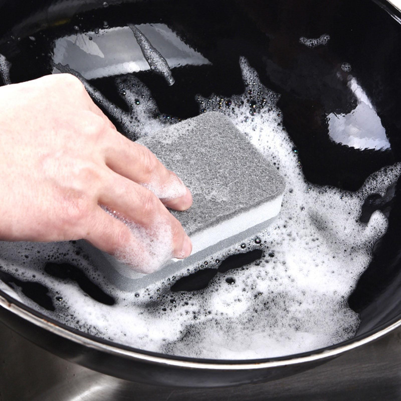 NEW 1Pc Dish Sponge For Heavy Duty Scrub Sponges ual-Sided Sponge Kitchen