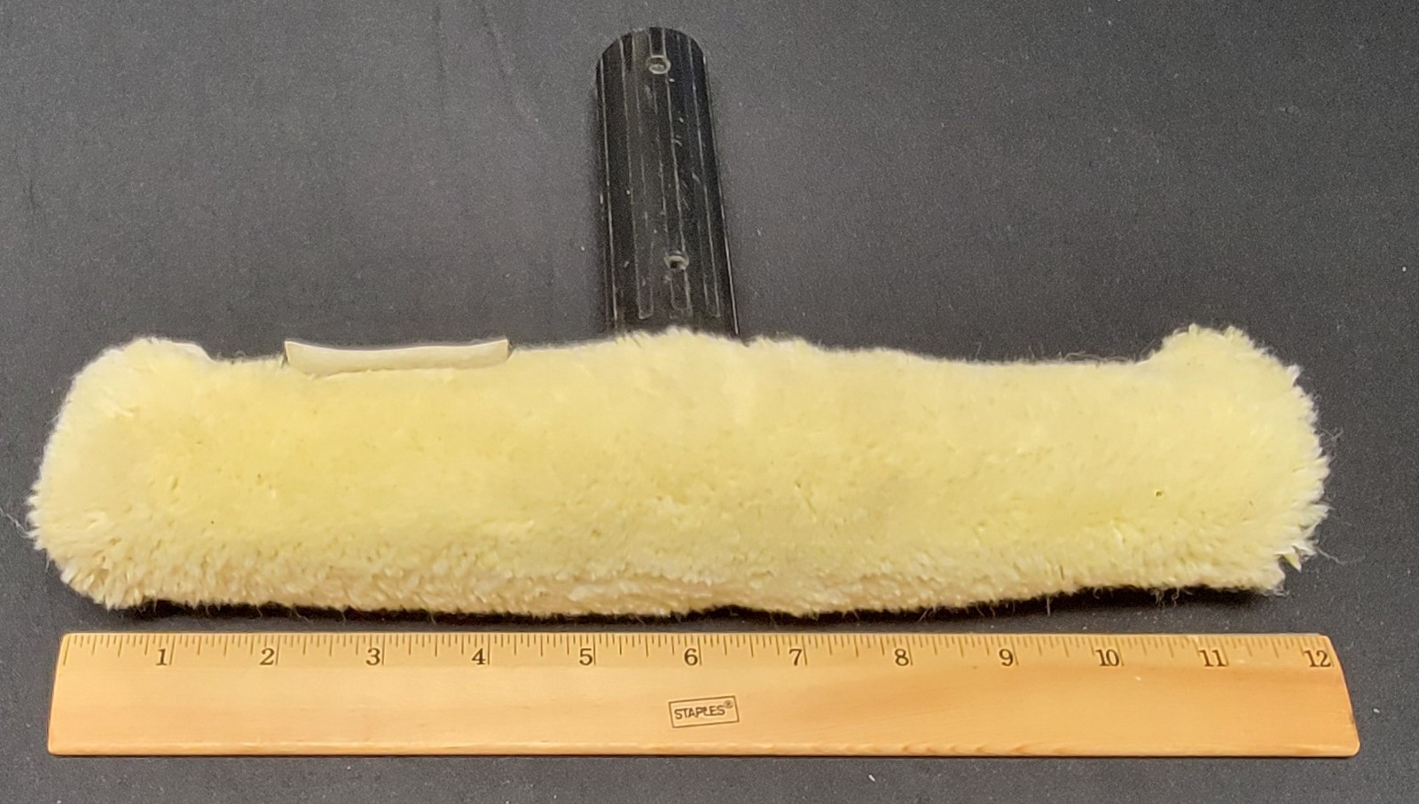 ETTORE Window Washer Plastic T-Bar Golden Glove Microfiber Sleeve 12in Head