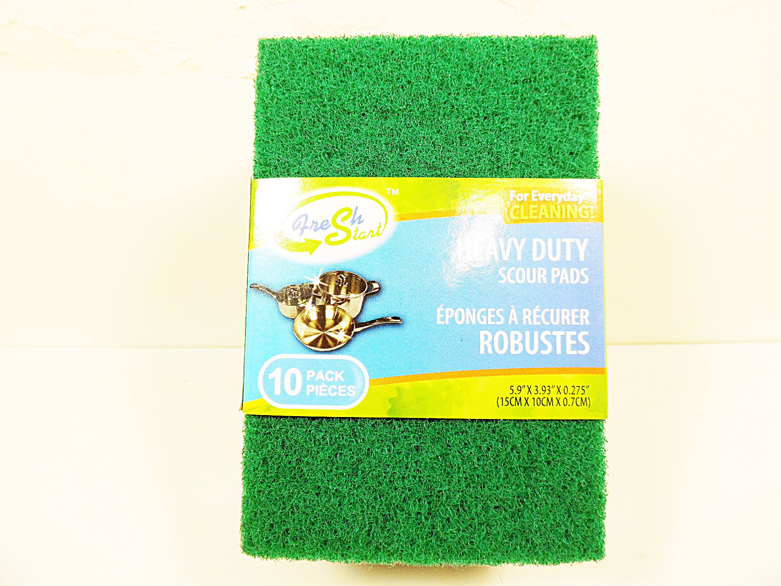 Scouring Pads Heavy Duty Scour Pad 10 Pieces Scrubbing Cleaning Pot Cleaner Set