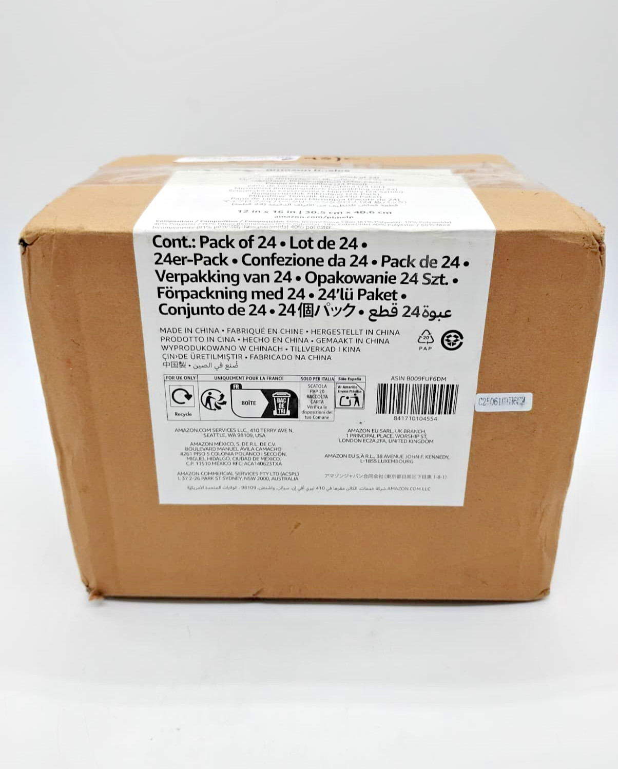 Amazon Basics Microfiber Cleaning Cloths 16″ x 12″ Ultra Absorbent Lint Free