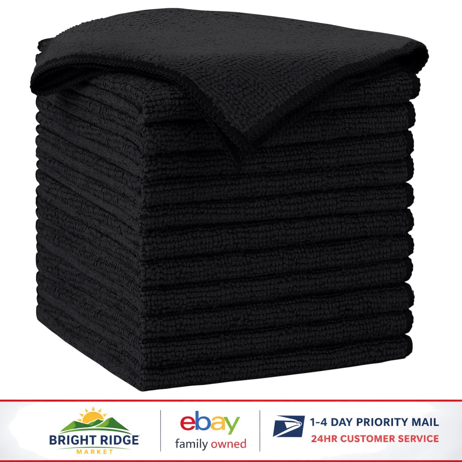 High Absorbency Microfiber Cloths – 12 Pack for Household and Automotive Use