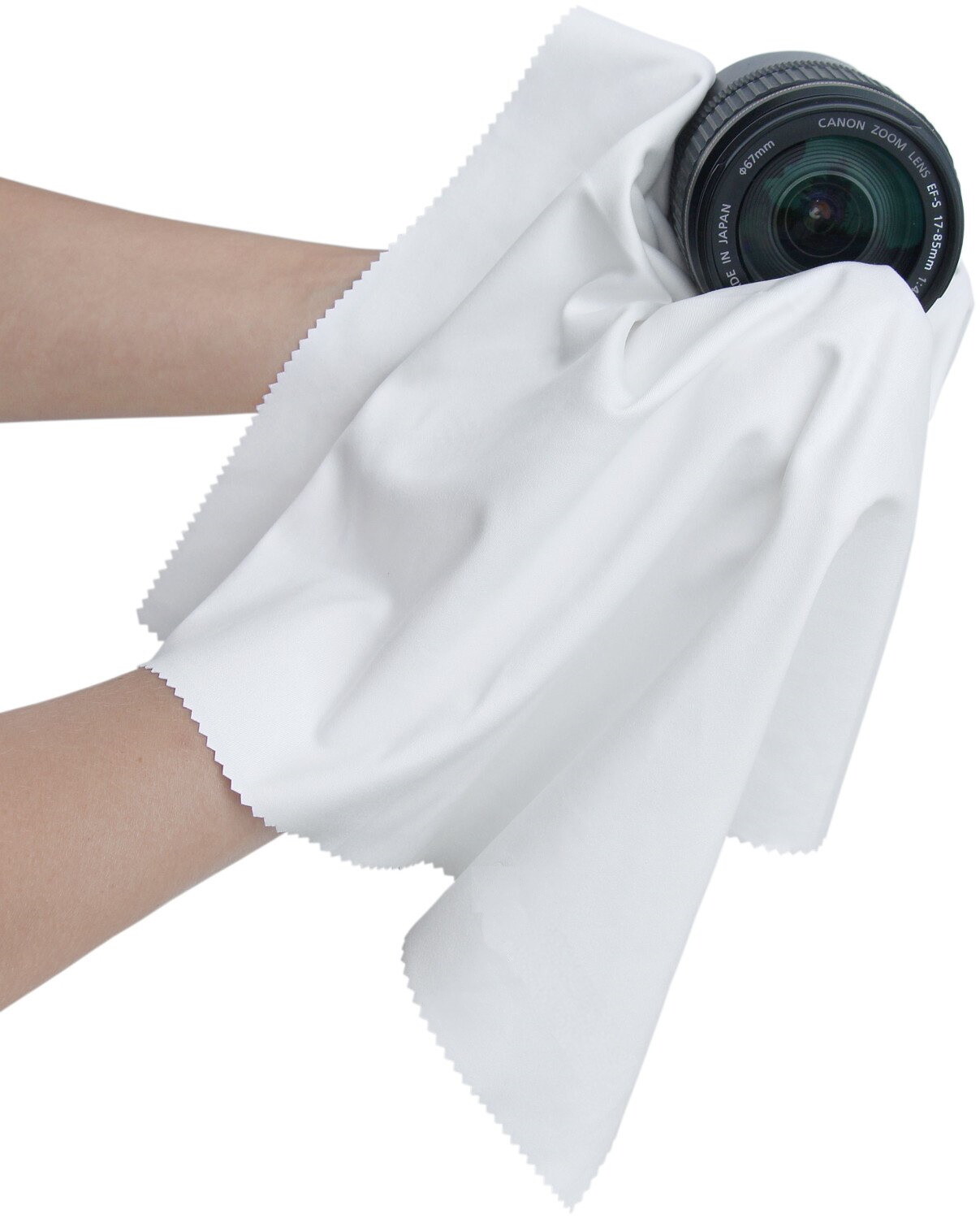 Oversized Microfiber Cleaning Cloth 12″ X 12″ for Screens Lens Phone- White