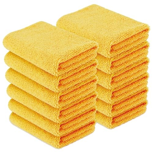 Microfiber Car Drying Towels, Highly Absorbent, Lint Free, Scratch 12 Pack