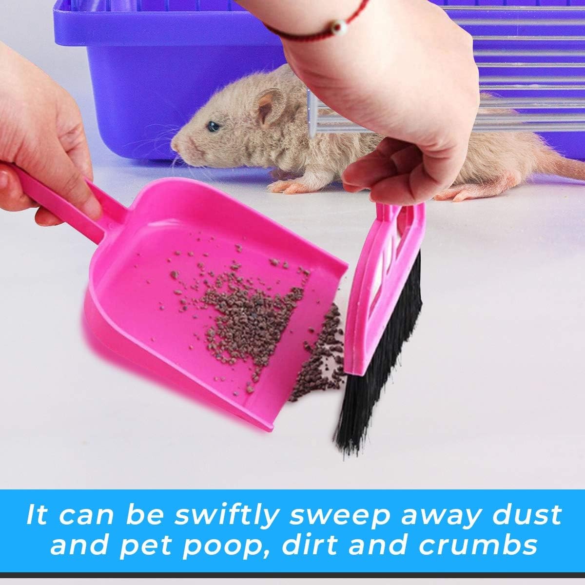 Mini Broom and Dustpan Set – Compact Cleaning Kit for Home, Car, Camping,