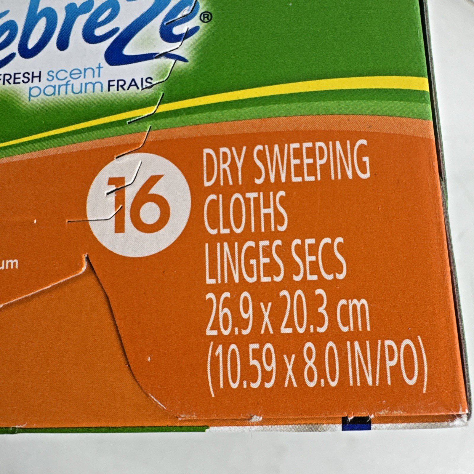 NOS 2007 Swifter Sweeper Citrus Scent Disposable Dry Sweeping Cloths Deep Ridge