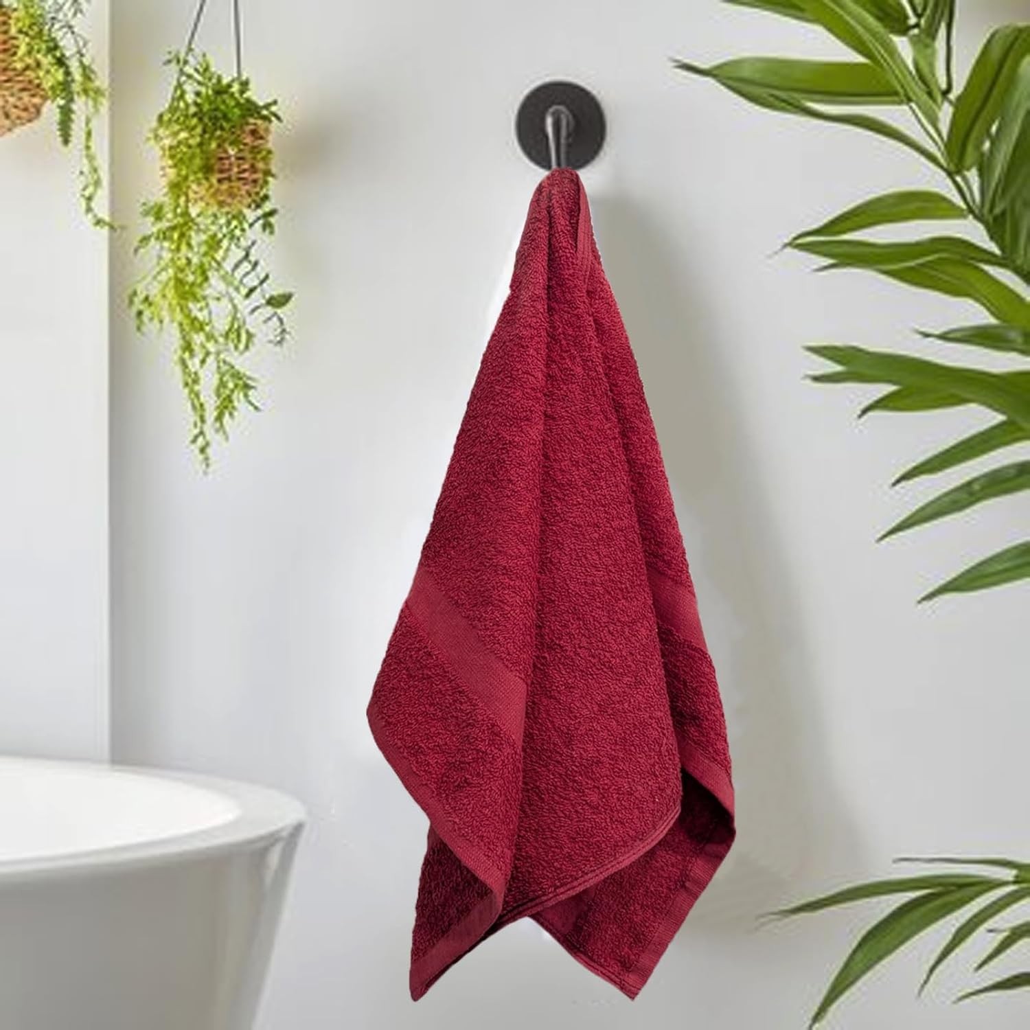 Luxury Hand Towels – 550 GSM, 16×27 Inch, Pack of 6, 100% Ring Spun Cotton –