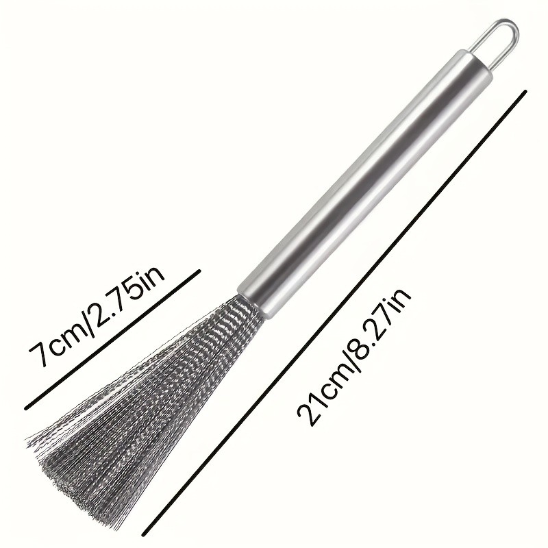 304 Stainless Steel Pot Brush Cleaning Brush Multi-functional Kitchen Wire Brush