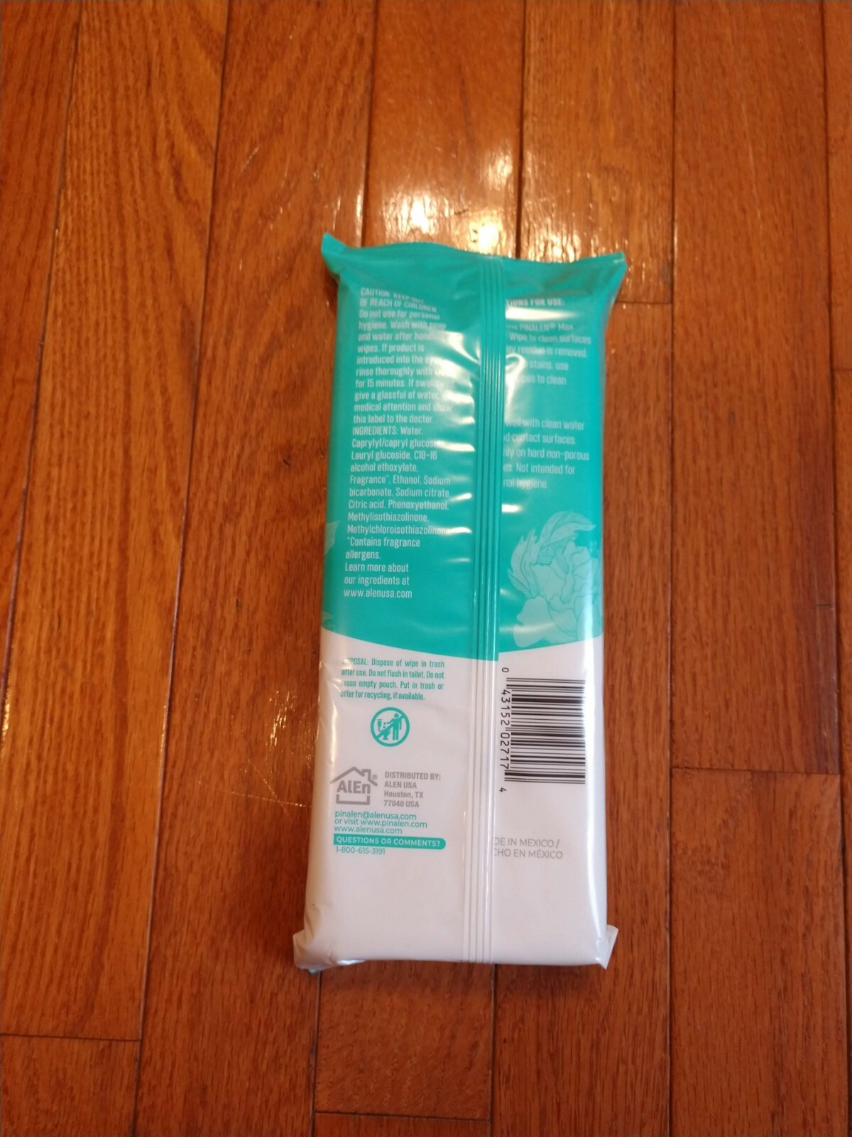 PINALEN Summer Fresh Scent Multi Purpose Cleaning Wet Wipes To Go Pack 36 Counts