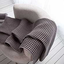 Waffle Cotton Bath Towels-100% Turkish Cotton, Quick Dry, Ultra Soft, Premium