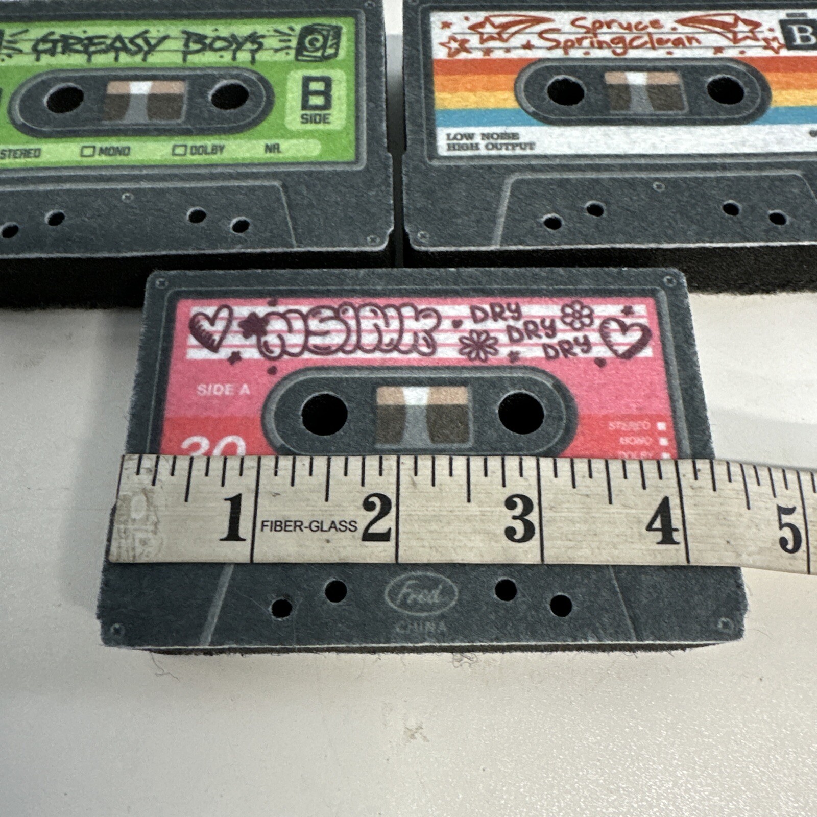 Mixed Tapes Kitchen Sponges 3-PACK NEW (No packaging) NSink Greasy Boys