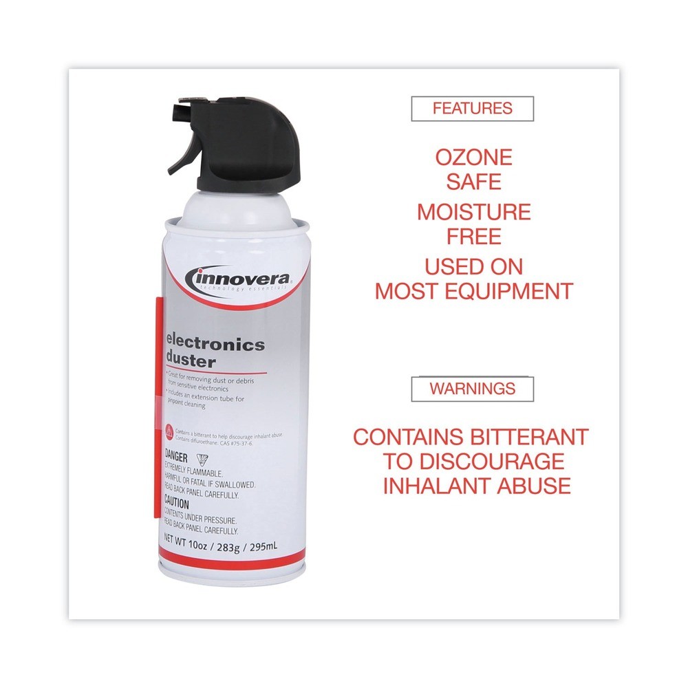Innovera 10013-BNDL (3-PK) 10 oz Can Compressed Air Duster Cleaner New